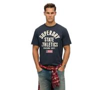 Superdry Vl Tokyo Relaxed Fit Kurzarm-t-shirt L Blue Bottle