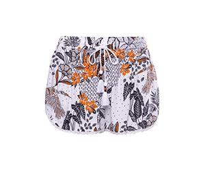 Superdry Womens Beach Shorts, White AOP, L