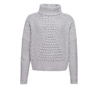 Superdry Womens Chunky Cable ROLL Neck Sweater, Off White, Medium