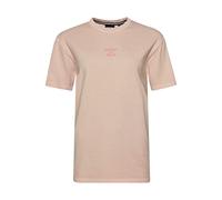 Superdry Womens Code CL Garment DYE Loose Tee T-Shirt, Pink Clay, XS