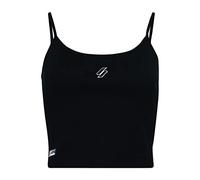 Superdry Womens Code Essential Strappy Tank Hemd, Black, S