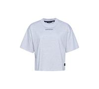 Superdry Womens Code TECH OS Boxy Tee T-Shirt, Cadet Grey Marl, M