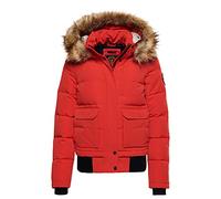 Superdry Womens Everest Bomber Jacket, Bold Orange, M