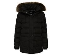 Superdry Womens MICROFIBRE EXPEDITION PARKA JACKET, Jet Black, X-Small