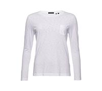 Superdry Womens Pocket Long Sleeve Crew T-Shirt, Optic, M