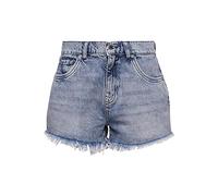 Superdry Womens Studios HIGH Rise Denim Jeans-Shorts, Washed Indigo, 25