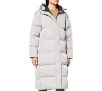 Superdry Womens Studios Longline Duvet Down Coat, Flat Grey, XL