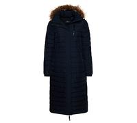 Superdry Womens SUPER Long LINE Fuji Jacket, Eclipse Navy, XS
