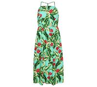 Superdry Vintage Cami Maxi Kleid S Mint Indo Leaf