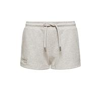 Superdry Womens Vintage Logo EMB Jersey Shorts, Glacier Grey Marl, XL