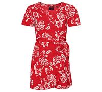 Superdry Womens Vintage MINI WRAP Dress Lässiges Kleid, Floral Red, L