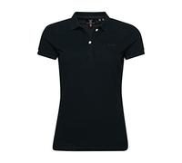 Superdry Women's Vintage Pique Polo Shirt W6011355B (as3, Alpha, s, Regular, Regular, 02A/Black)
