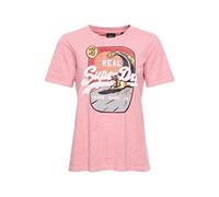 Superdry Womens VL ITAGO Tee T-Shirt, Dusty Rose, XS