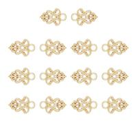 SUPERFINDINGS 14 Stück Hellgoldene Umhang Verschlüsse Aus Legierung Umhang Umhang Verschluss Zum Aufnähen Dirndl Ösen Zum Aufnähen von Haken Und Ösen Strickjacken Clip Schnappverschluss