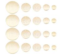 SUPERFINDINGS 20 Stück Messing Anhänger In 5 Größen Echt 24 Karat Vergoldet Blanko Flache Runde Blanko Stanzanhänger Anhänger Für Armband Halskette Schmuck Basteln Bohrung: 1.2 1.6mm