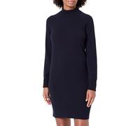 Strickkleid GANT "SUPERFINE LAMBSWOOL KNIT", Damen, Gr. S, N-Gr, evening blau, Strick, Obermaterial: 100% Wolle, ca. Mitte Knie, Rippbündchen, Kleider, Winterkleid, relaxed fit, Rollkragen, aus reiner