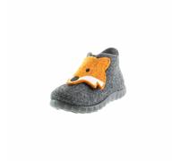 Superfit Jungen - Schuhe HAPPY Slipper, Modern, GRAU/ORANGE 4700, 26