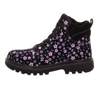 Schnürstiefelette SUPERFIT "ABBY NOVA WMS: Mittel", Kinder, Gr. 27, schwarz, Veloursleder, Polyester, Leder, modisch, Schuhe, Schnürboots mit Reißverschluss, Größenschablone zum Download (61353864-27)