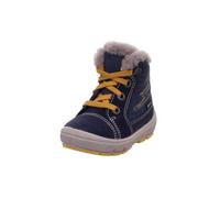 Superfit Baby Jungen GROOVY Lammfell-Futter Schneestiefel, Blau (BLAU/GELB 8000), 19 EU