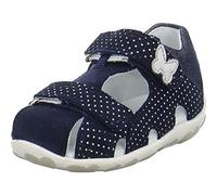 Superfit Baby Mädchen Fanni Lauflernschuhe Sandalen, Blau (Blau/Silber 80), 25 EU