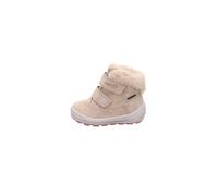 Superfit Unisex Winterstiefel Groovy 2.0, Baby und Kleinkinder Stiefeletten, Weite: M IV, Kurzstiefel, uebergangsschuhe, BEIGE (000), 22 EU