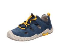Superfit Kinder Sneaker TRACE Low Unisex Weit Blau/Gelb Größe 33 EU