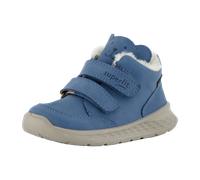 Lauflernschuh SUPERFIT "BREEZE WMS: mittel", Baby, Gr. 30, blau (hellblau), Nubukleder, unifarben, Schuhe, Barfußschuh mit zwei Klettverschlüssen, Größenschablone zum Download (21775223-30) hellblau