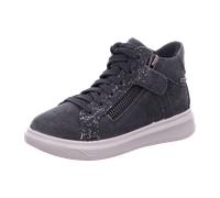 Superfit Cosmo 0064512010 Dunklegrau - Schnürschuh - Kinderschuhe Gefütterte Kinderstiefel Gr. 18 - 42, Grau, leder/effektleder (velour) für Kinder, grau, Größe 31 EU