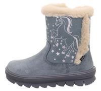 Superfit Mädchen und Jungen Winterstiefel Flavia, Kinder Stiefeletten, Weite: M IV, Outdoor-Kinderschuhe, warm, Boots, Stiefel, Bootee, BLAU (010), 38 EU