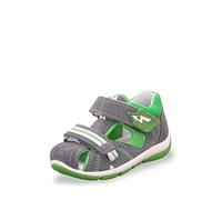 Superfit Freddy Baby-Sandalen mit offenem Zehenbereich, Hellgrau/Grün 25, 19 EU