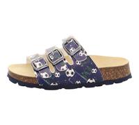 Superfit Mädchen und Jungen Pantoletten FUSSBETTPANTOFFEL, Kinder Clogs, Pantoletten, Weite: Mittel, No Membrane, BLAU/MEHRFARBIG (090), 35 EU