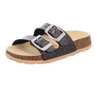Superfit Fussbettpantoffel schwarz/silber (0100) 41