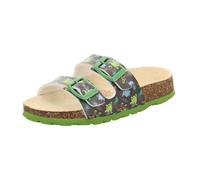Superfit Fussbettpantoffel Pantoffeln, Grau/Grün 2080, 24 EU
