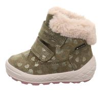 Superfit Mädchen und Jungen Winterstiefel Groovy 2.0, Kinder Stiefeletten, Weite: M IV, Stiefel, Bootee, Booties, halbstiefel, GRÜN (000), 24 EU