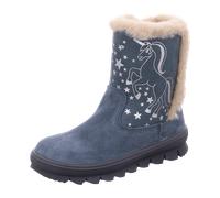 Superfit Mädchen und Jungen Winterstiefel Flavia, Kinder Stiefeletten, Weite: M IV, Outdoor-Kinderschuhe, warm, Boots, Stiefel, Bootee, BLAU (010), 35 EU