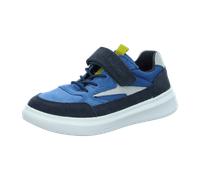 Superfit Kinder Sneaker Cosmo Leder Low Jungen Blau/Grau Größe 35
