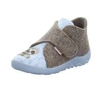 Superfit Kinder-Hausschuh HAPPY OCTI Beige-Braun-Grau 24