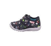 superfit Jungen Hausschuh SPOTTY 22 Blau/Mehrfarbig