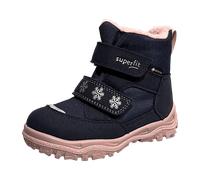 Winterboots SUPERFIT "HUSKY1 WMS: mittel", Mädchen, Gr. 28, blau (blau, rosa), Textil, Schuhe Winterboots, Snowboots mit wasserdichtem GORE TEX, Größenschablone zum Download (51349515-28) blau, rosa