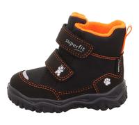 Winterboots SUPERFIT "HUSKY1 WMS: mittel", Kinder, Gr. 22, orange (schwarz, orange), Textil, casual, Schuhe, Snowboots mit wasserdichtem SYMPATEX, Größenschablone zum Download (82661058-22) schwarz, o