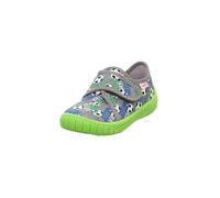 Superfit - Klett-Hausschuhe BILL SOCCER in lime green/grey Gr.24