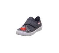 Hausschuh SUPERFIT "BILL, WMS: mittel", Mädchen, Gr. 25, blau (blau spiderman), Textil, Schuhe Hausschuh, Klettschuh, Kindergarten Schuh mit schönem Motiv (58515548-25) blau spiderman
