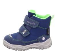 Winterboots SUPERFIT "HUSKY1 WMS: mittel", Kinder, Gr. 24, bunt (blau, hellgrün), Textil, casual, Schuhe, Snowboots mit wasserdichtem SYMPATEX, Größenschablone zum Download (72485546-24) blau, hellgrü