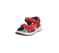 Superfit Jungen Criss Cross Sandale, Rot Grau 5000, 36 EU
