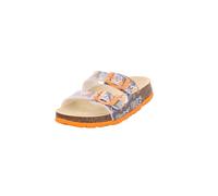 Superfit Jungen Fussbettpantoffel Hausschuh, Grau Orange 2090, 25 EU