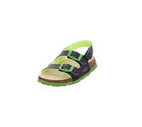 Superfit Fussbettpantoffel Kinder Fersenriemen-Sandale Blau/Grün, Gr. 27