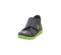 Superfit Jungen HAPPY Hausschuhe, GRAU/GRÜN 2000
