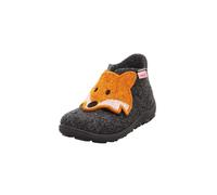 Hausschuh SUPERFIT "HAPPY OCTI WMS: Mittel", Jungen, Gr. 25, grau (grau, orange), Filz, Schuhe Hausschuh, Babyschuh mit Klettverschluss, Größenschablone zum Download (30222729-25)