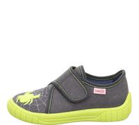 superfit Jungen Hausschuh BILL 24 Grau/Gelb