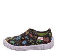 Superfit - Kid's Bill A - Hausschuhe, Gr. 26, grau (Schwarz/Mehrfarbig)